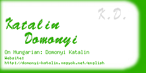 katalin domonyi business card